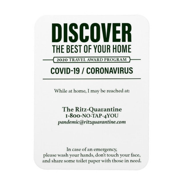 Íman Covid 19 Magnet / Versão 2 (Vertical)