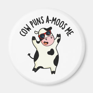 Íman Cow Puns Amoos Me Engraçado Cow Pun