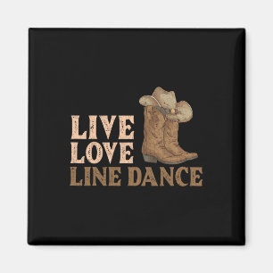 Íman Cowboy Boots Line Dancing Country Hail Love Li