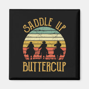 Íman Cowboy Cowgirl Sul Oeste Saddle Up Buttercu