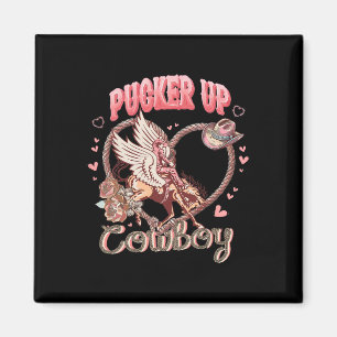 Íman Cowboy Cupido Valentine Day Western Cowgi