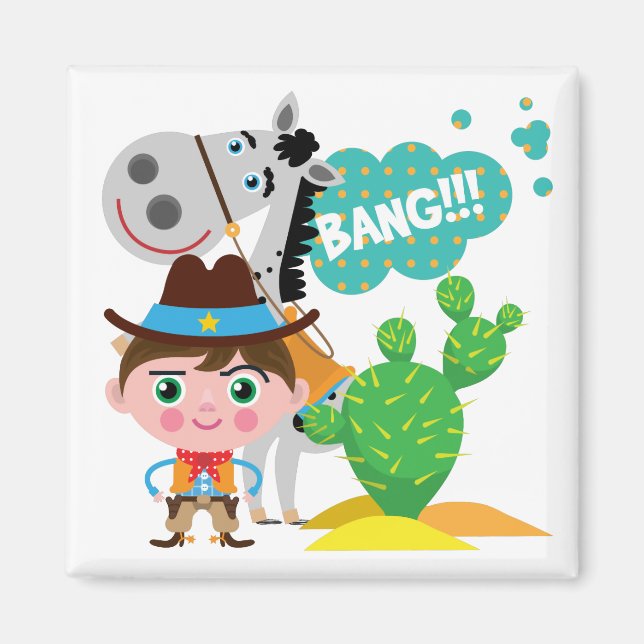 Íman Cowboy e Cavalo (Frente)