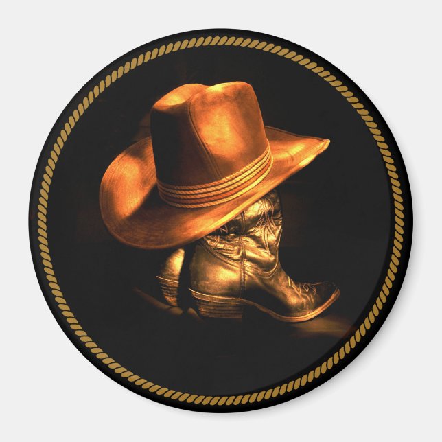 ÍMAN COWBOY HAT E BOOTS (Frente)