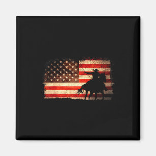 Íman Cowboy Rodeio País Ocidental Bandeira EUA 4 De