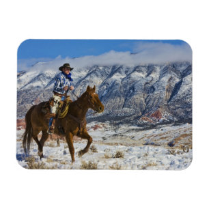 Íman Cowboy sobre vestida de couro