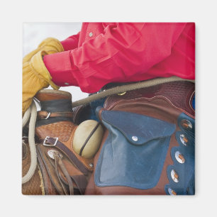 Íman Cowboy sobre vestida de couro