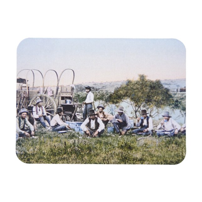 Íman Cowboys at Lunch, 1904 (foto) (Horizontal)