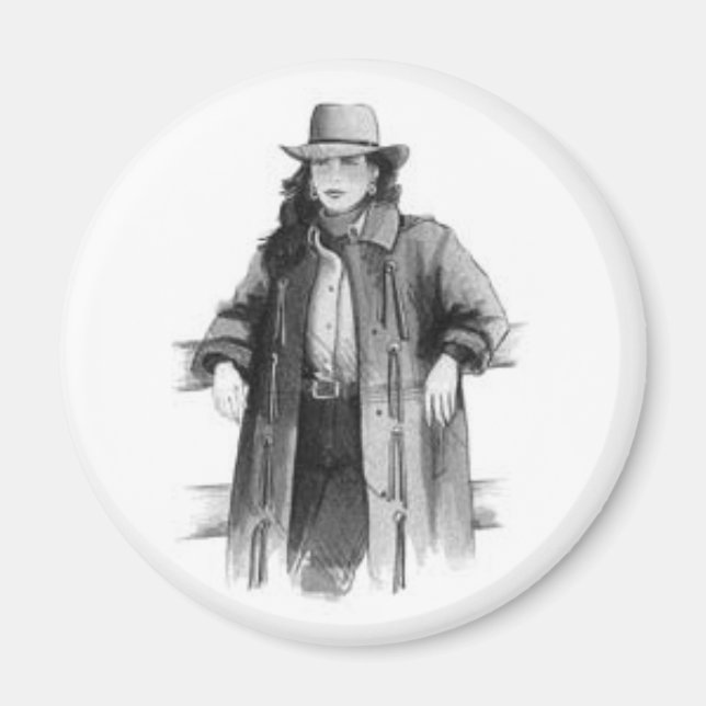 Íman Cowgirl Ocidental (Frente)