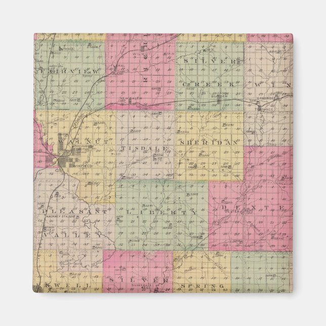 Íman Cowley County, Kansas (Frente)