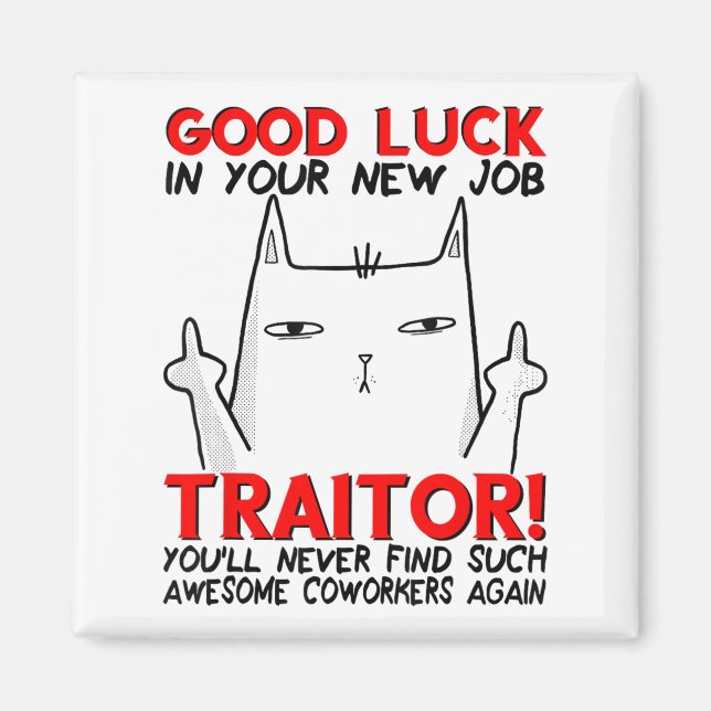 Íman Coworker Leaving, Quitting Going Away, Job Change, (Frente)