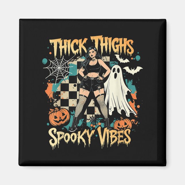 Íman Coxas grossas Víblias Engraçadas Fantasmas Hallowe (Frente)