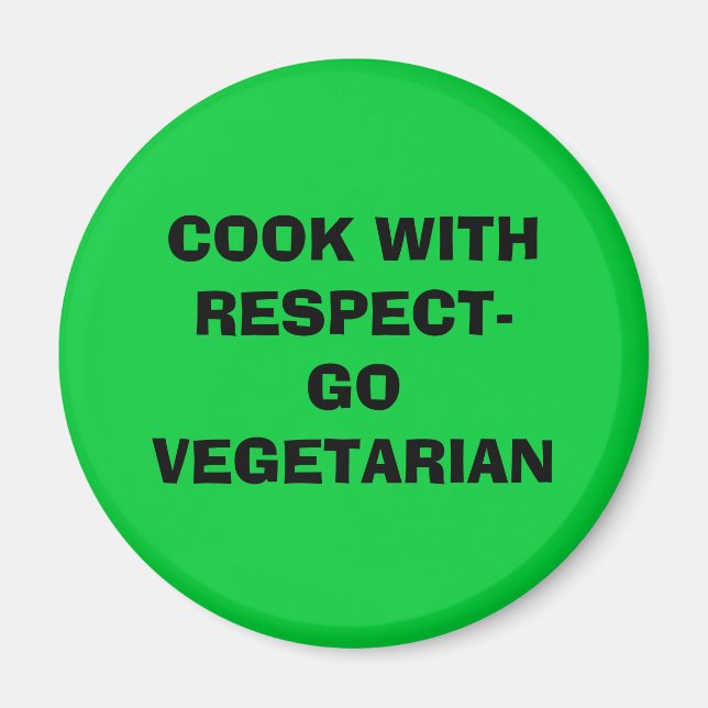 ÍMAN COZINHA COM VEGETARIANO RESPEITANTE (Frente)