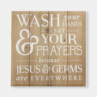 Íman Cozinha de Banheiro. Lave sua mão