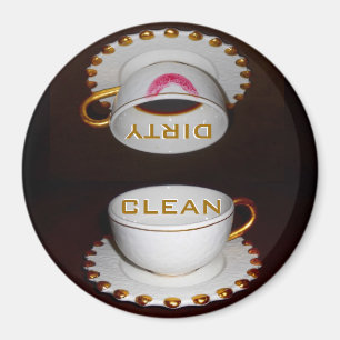 Íman Cozinha de lava-louça limpa e suja