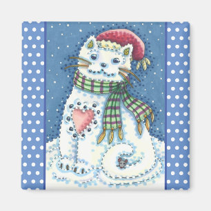 ÍMAN COZINHA DE NEVE, GATO DE NEVE E MOUSE