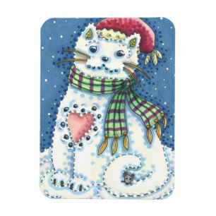ÍMAN COZINHA DE NEVE, GATO DE NEVE E RATO