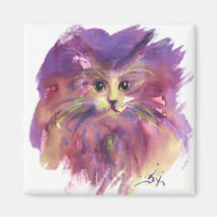 ÍMAN COZINHA DE ROUPA, RETRATO DE GATO