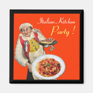 Íman COZINHA ITALIANA, alaranjada