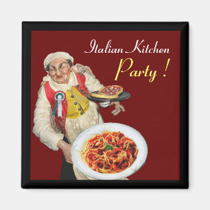 Íman COZINHA ITALIANA, vermelha