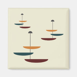 Íman Cozinha Moderna do século médio Contra Oval Púltim