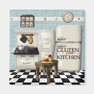 Íman Cozinha sem glúten - ímã do bkg da cerceta