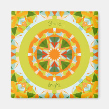 Cozinha Verde Brilhante Laranja Brilhante e Brilha