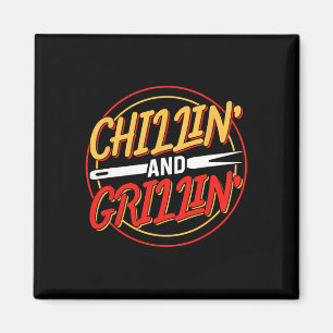 Íman Cozinhando E Grelhando Churrasco Grelhando Carne