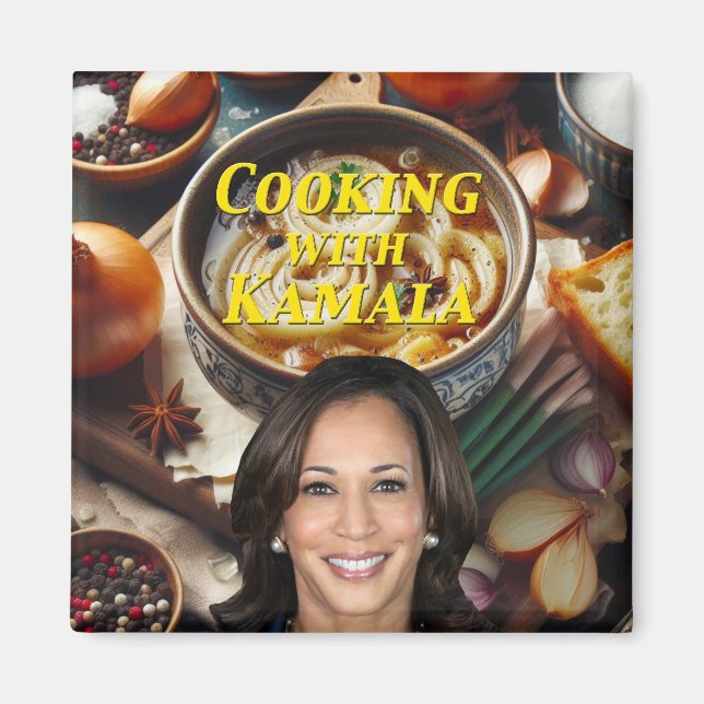 Íman Cozinhar Com Kamala (Frente)