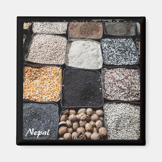Íman Cozinhar em Himalaia, ingredientes básicos - Nepal (Frente)