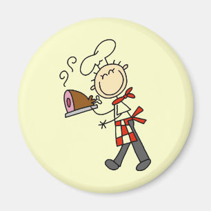 Íman Cozinheiro chefe com presunto cozido