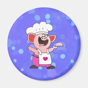 Íman Cozinheiro chefe leitão engraçado engraçado T d