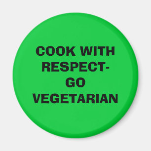 ÍMAN COZINHEIRO COM VEGETARIANO DE RESPECT-GO