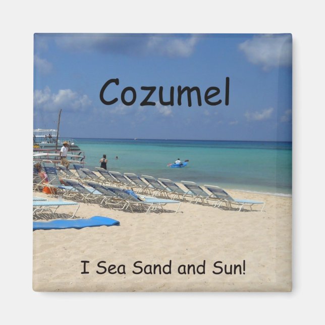 Íman Cozumel, eu Mar Areia e Sol! (Frente)