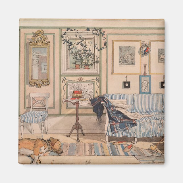 Íman Cozy Corner (por Carl Larsson) (Frente)
