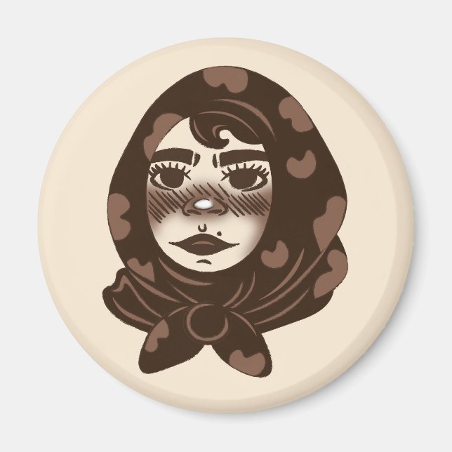 Íman Cozy Girl Magnet (Frente)