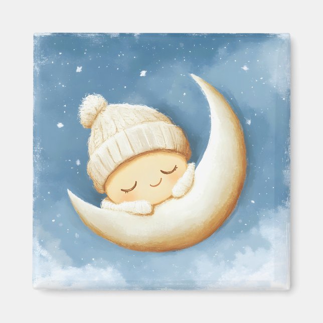 Íman Cozy Knit Nap Cresent Moon (Frente)