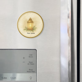 Íman Cozy Lantern Winter Wall Clock – MerryMist Warm Gl