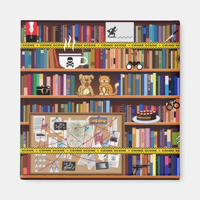 Íman Cozy Mysteries Bookshelf (Frente)