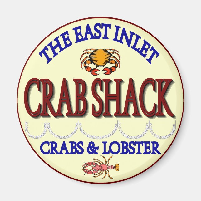 Íman Crab Shack East Inlet Maryland (Frente)