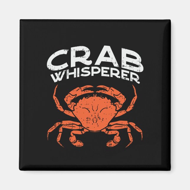 Íman Crab Whisperer Vintage Crabbing (Frente)