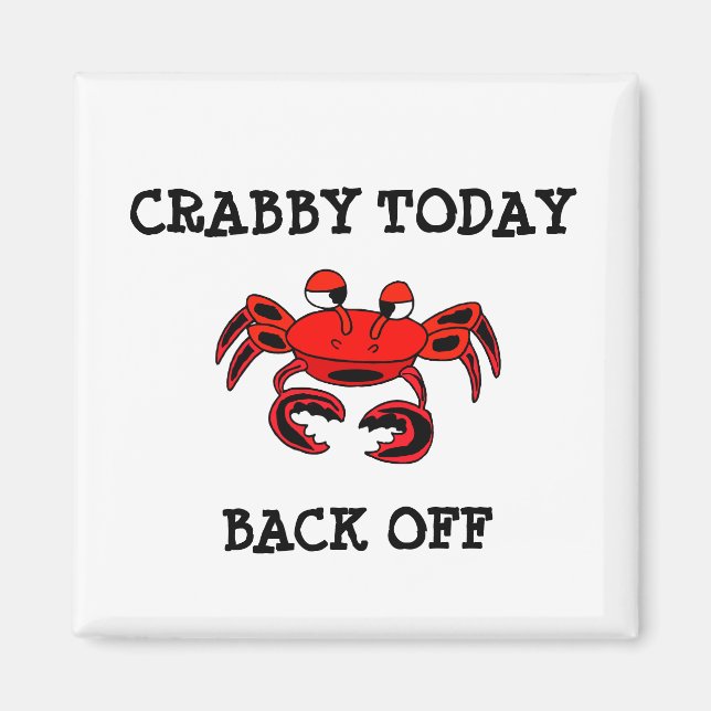 Íman Crabby Hoje Retira O Magnet (Frente)
