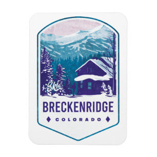 Íman Crachá de Esqui de Breckenridge Colorado