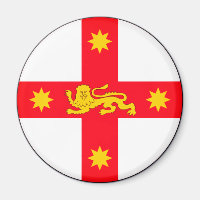 Crachá de Nova Gales do Sul, Austrália Magnet