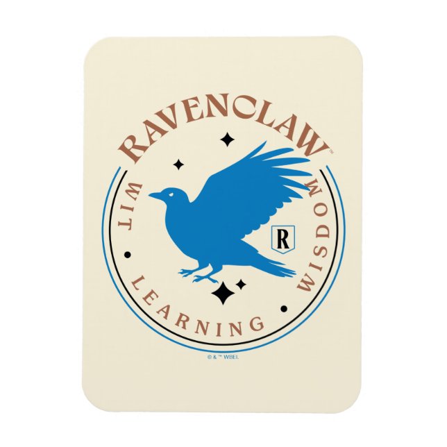 Íman CRACHÁ de Orgulho da Casa Azul RAVENCLAW™ (Vertical)