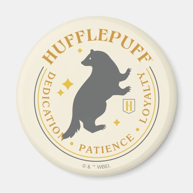 Íman Crachá de Orgulho da Casa HUFFLEPUFF™ Texugo (Frente)