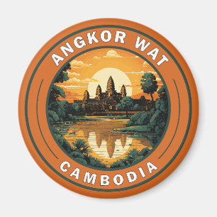 Íman Crachá de Viagem de Arte Angkor Wat Cambodja