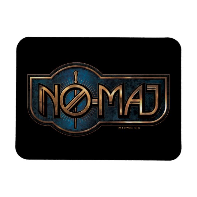 Íman Crachá Dourado e Marble NO-MAJ™ (Horizontal)