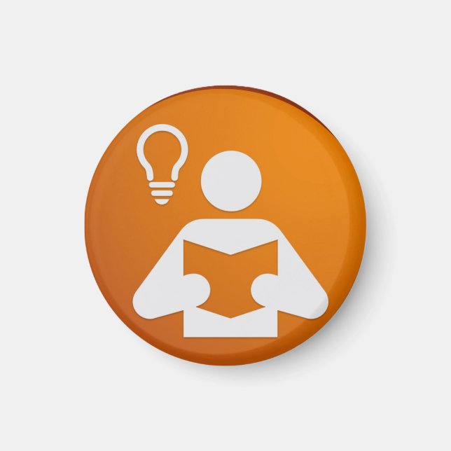 Íman Crachá Magnet - Conhecimento (Frente)