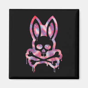 Íman Crânio Assustador E Crossbones Rabbit Mau Horror C