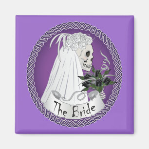 Íman Crânio Bridal - roxo